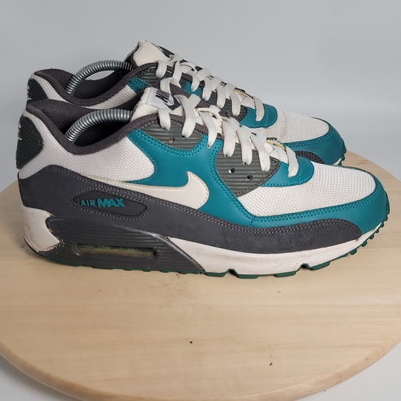 Nike Other - Nike Air Max 90 White Teal Athletic Shoes Men Size 9 Cross Trainer Running Shoes